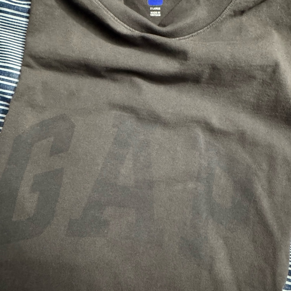 Balenciaga YZY Gap Men's Dark Brown long Sleeve Tee- oversized fit